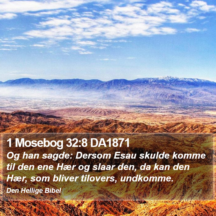 1 Mosebog 32:8 DA1871 Bible Study