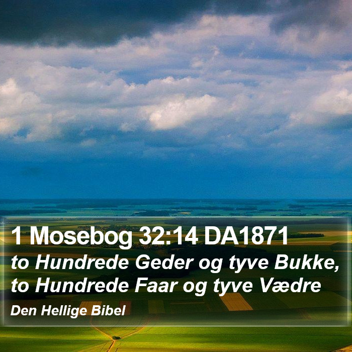 1 Mosebog 32:14 DA1871 Bible Study