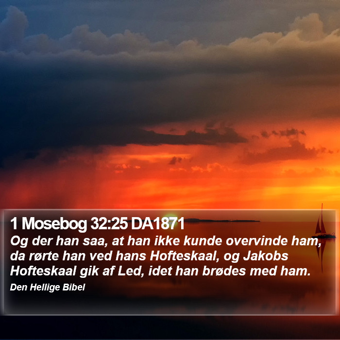 1 Mosebog 32:25 DA1871 Bible Study