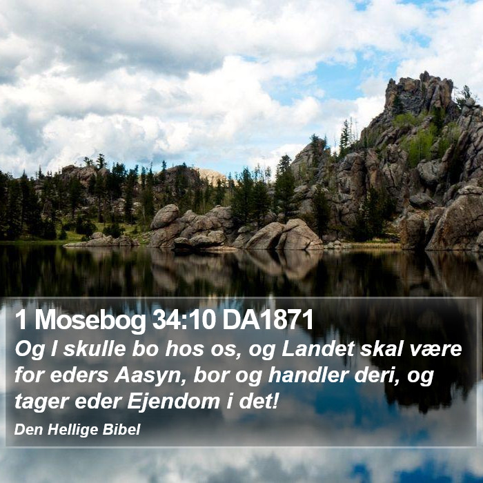 1 Mosebog 34:10 DA1871 Bible Study