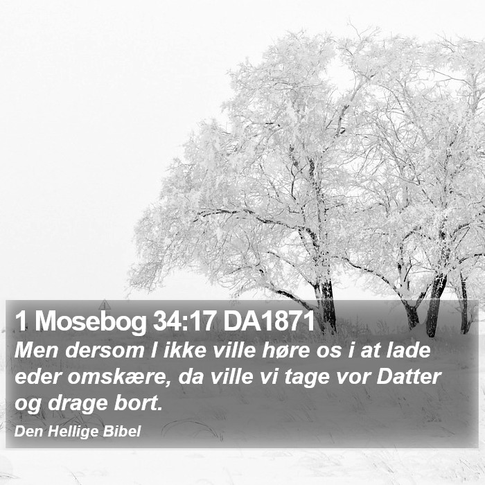 1 Mosebog 34:17 DA1871 Bible Study