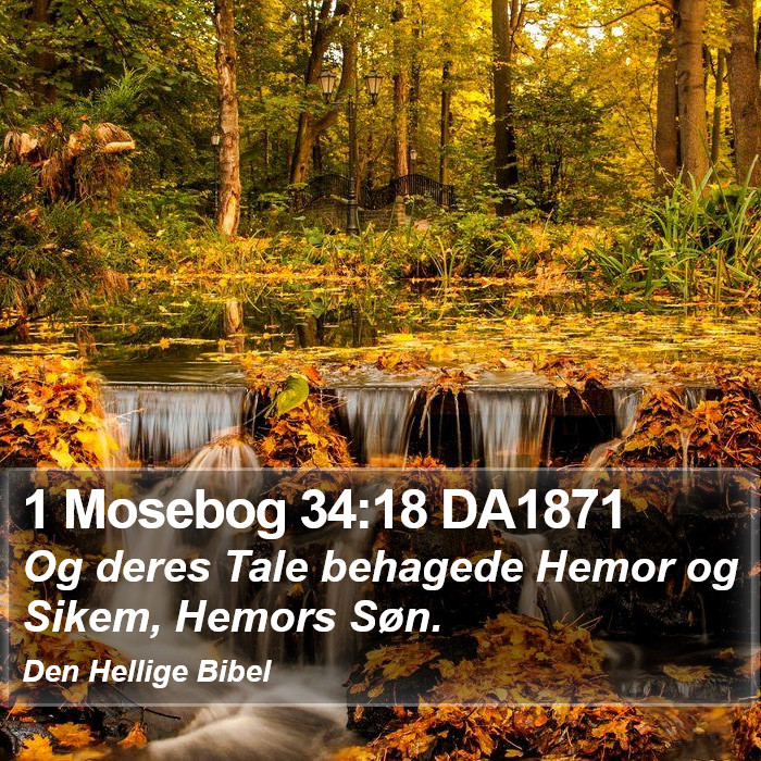 1 Mosebog 34:18 DA1871 Bible Study