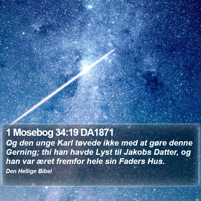 1 Mosebog 34:19 DA1871 Bible Study