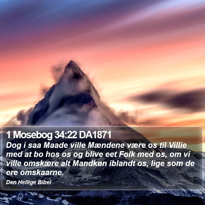 1 Mosebog 34:22 DA1871 Bible Study