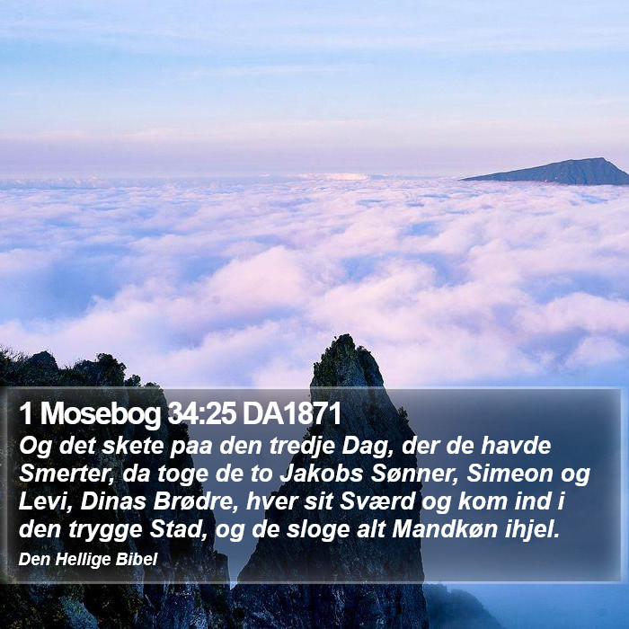 1 Mosebog 34:25 DA1871 Bible Study