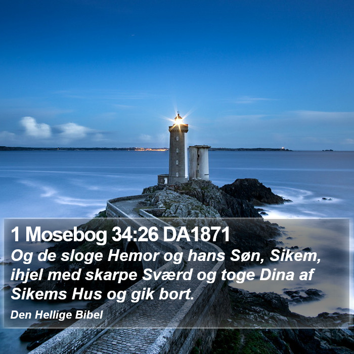 1 Mosebog 34:26 DA1871 Bible Study