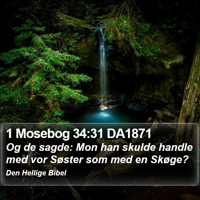 1 Mosebog 34:31 DA1871 Bible Study