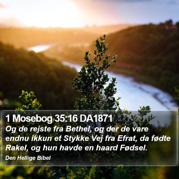 1 Mosebog 35:16 DA1871 Bible Study