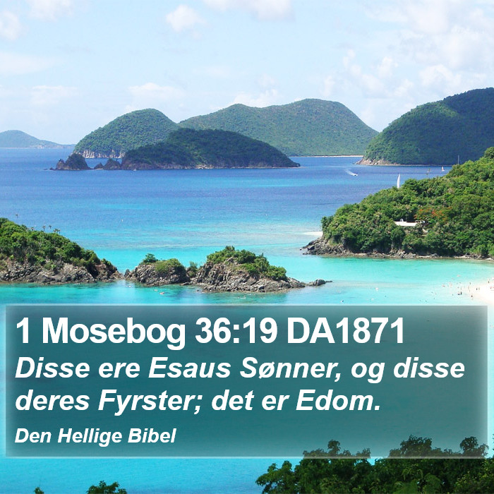 1 Mosebog 36:19 DA1871 Bible Study