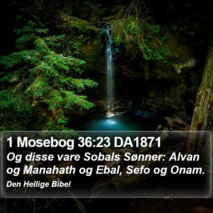 1 Mosebog 36:23 DA1871 Bible Study