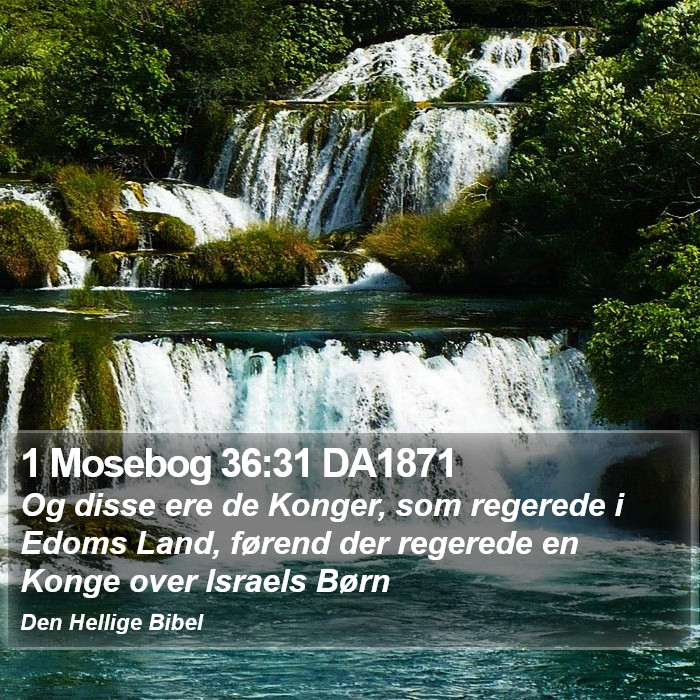 1 Mosebog 36:31 DA1871 Bible Study