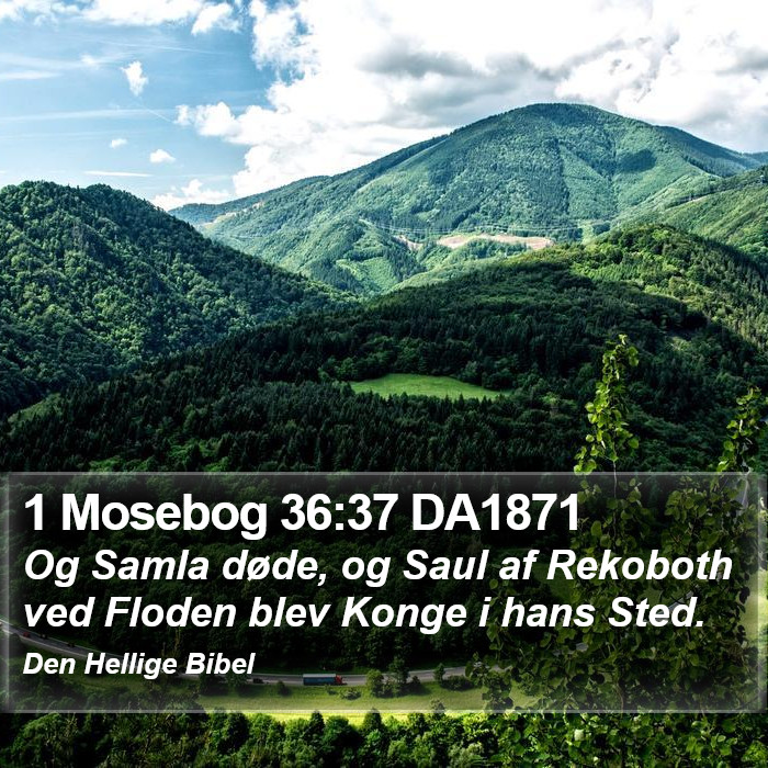 1 Mosebog 36:37 DA1871 Bible Study