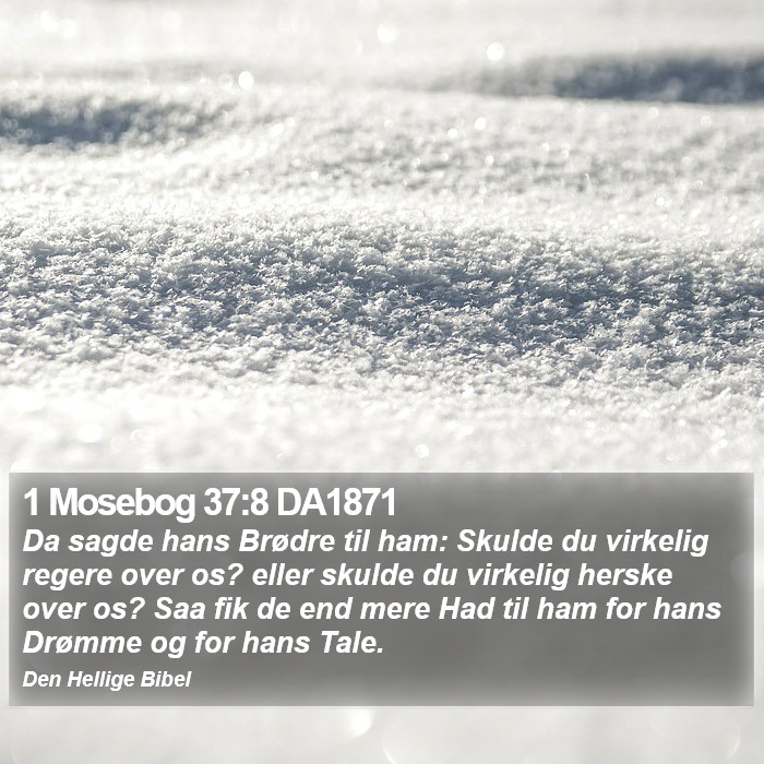 1 Mosebog 37:8 DA1871 Bible Study