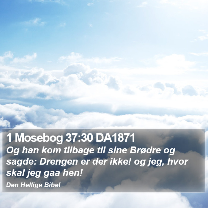 1 Mosebog 37:30 DA1871 Bible Study