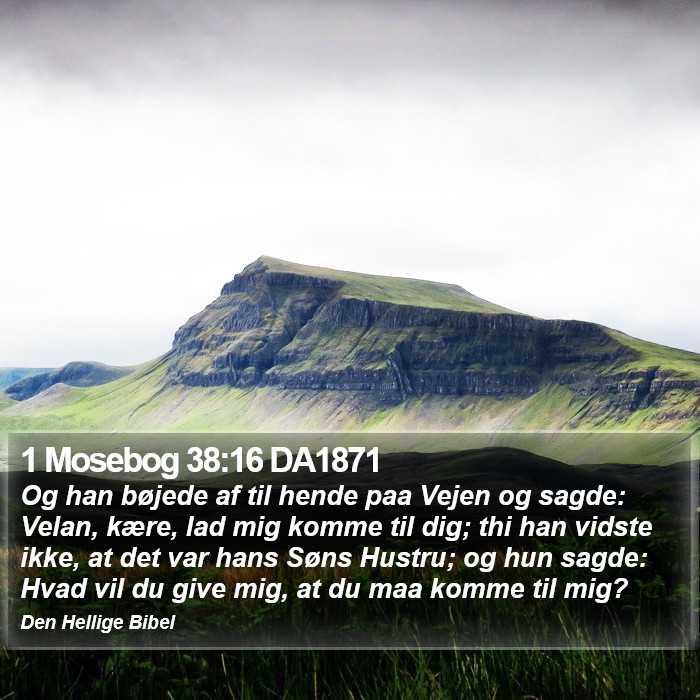 1 Mosebog 38:16 DA1871 Bible Study