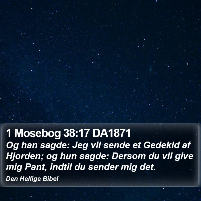 1 Mosebog 38:17 DA1871 Bible Study