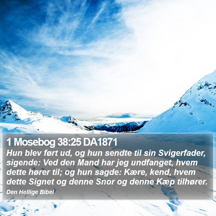 1 Mosebog 38:25 DA1871 Bible Study