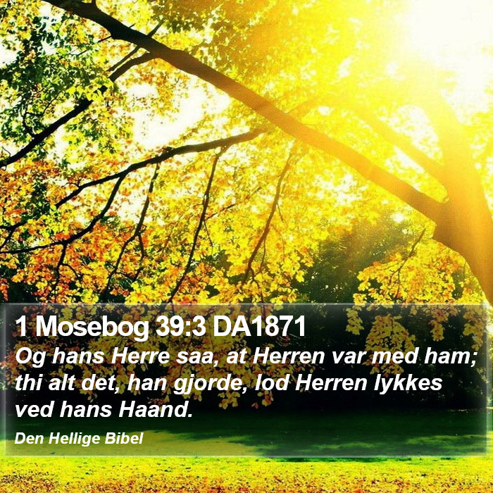 1 Mosebog 39:3 DA1871 Bible Study