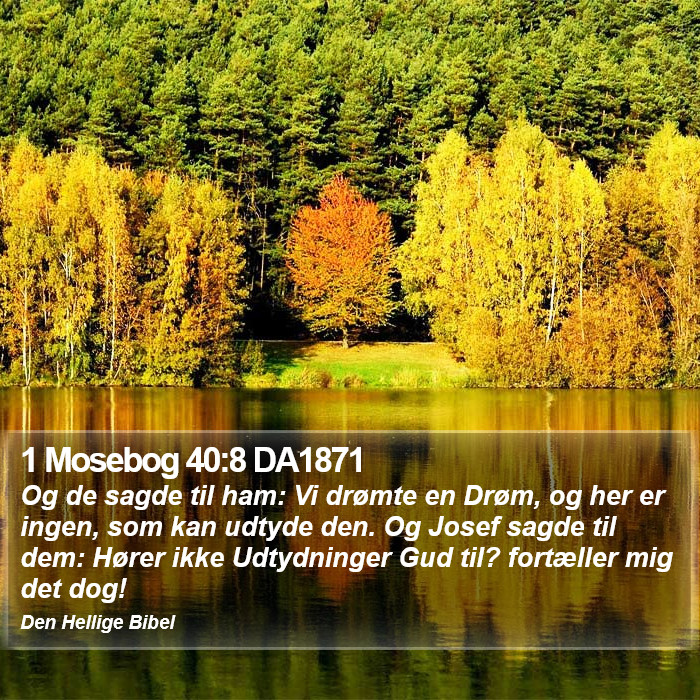 1 Mosebog 40:8 DA1871 Bible Study