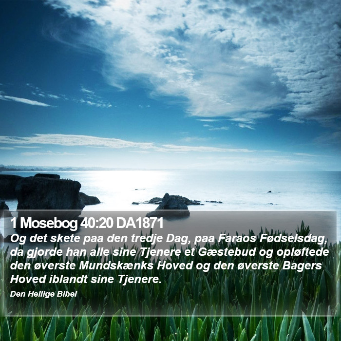 1 Mosebog 40:20 DA1871 Bible Study