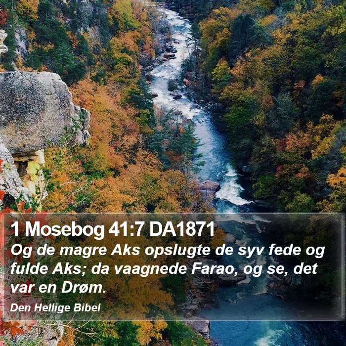 1 Mosebog 41:7 DA1871 Bible Study