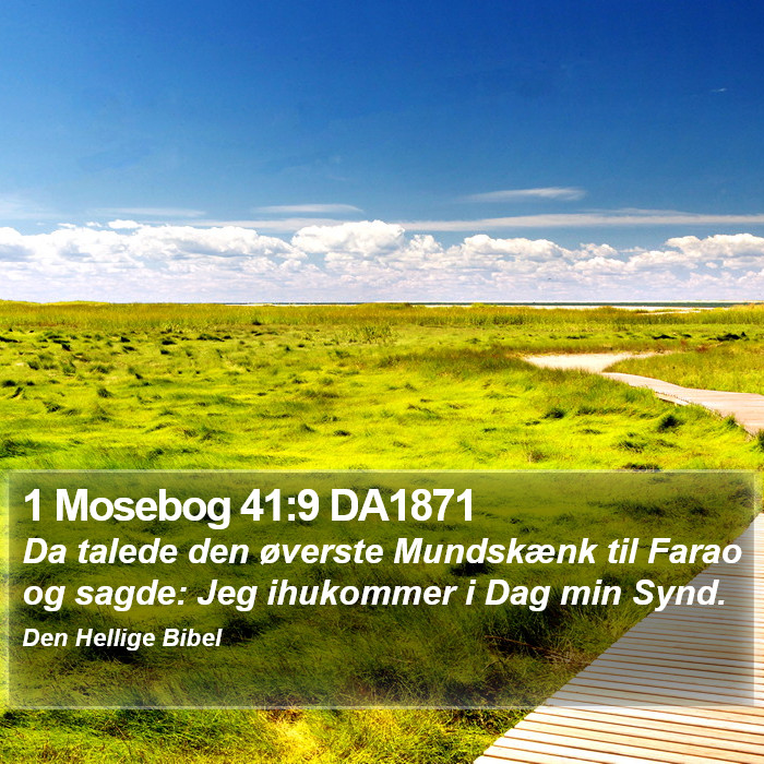 1 Mosebog 41:9 DA1871 Bible Study