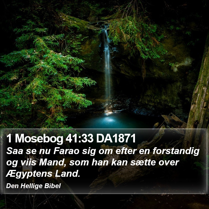 1 Mosebog 41:33 DA1871 Bible Study