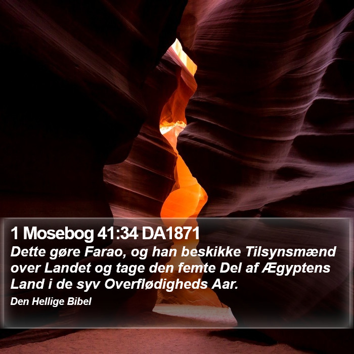 1 Mosebog 41:34 DA1871 Bible Study