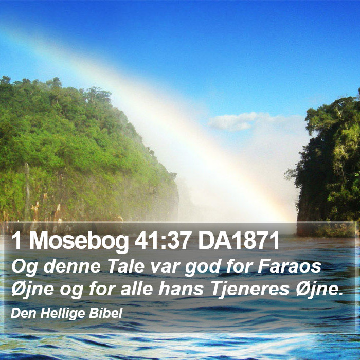 1 Mosebog 41:37 DA1871 Bible Study