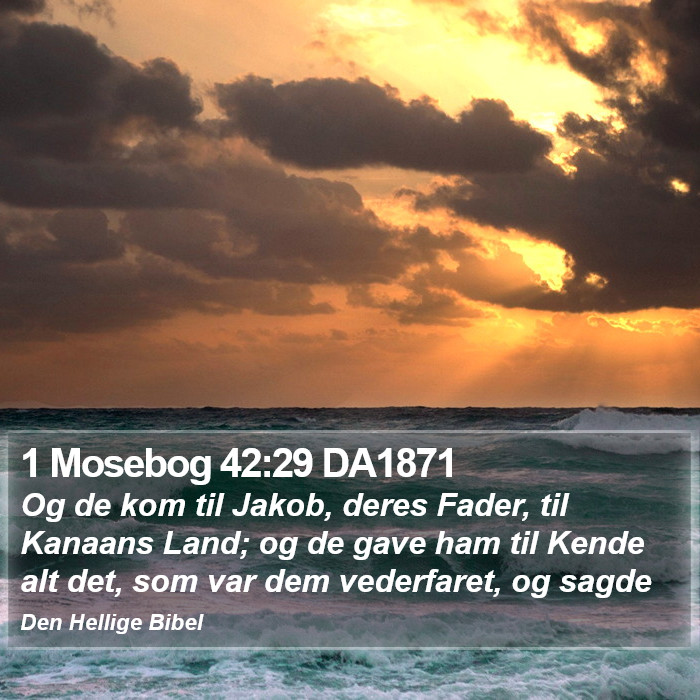 1 Mosebog 42:29 DA1871 Bible Study