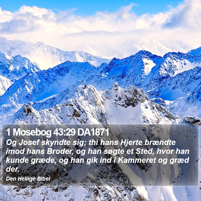 1 Mosebog 43:29 DA1871 Bible Study