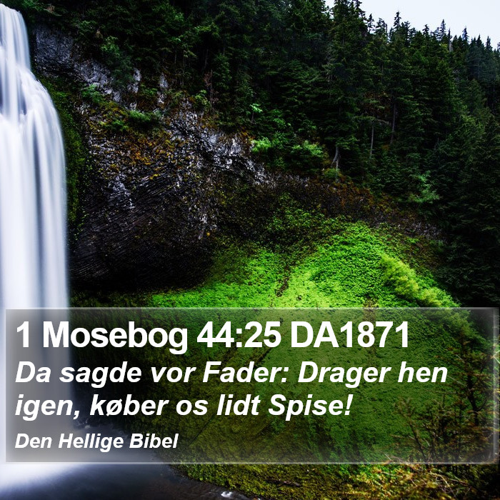 1 Mosebog 44:25 DA1871 Bible Study