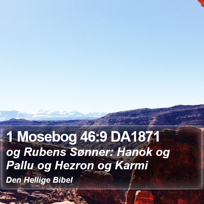 1 Mosebog 46:9 DA1871 Bible Study