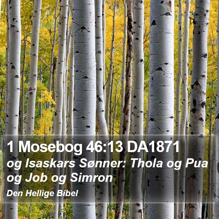 1 Mosebog 46:13 DA1871 Bible Study