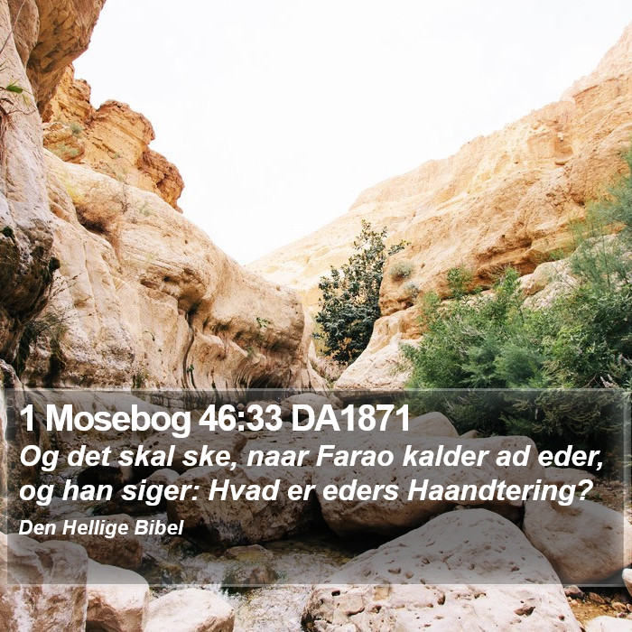 1 Mosebog 46:33 DA1871 Bible Study