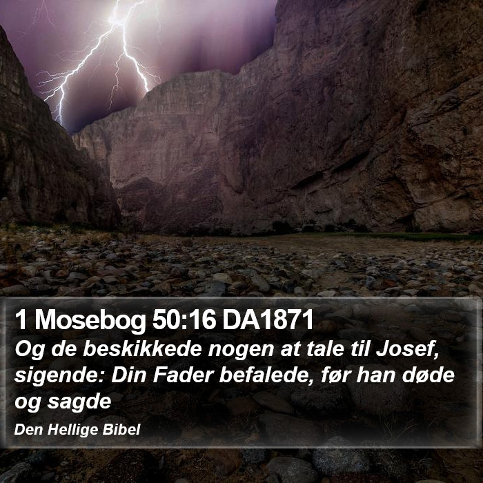 1 Mosebog 50:16 DA1871 Bible Study