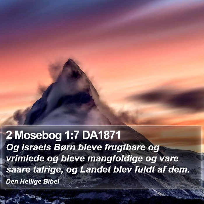 2 Mosebog 1:7 DA1871 Bible Study