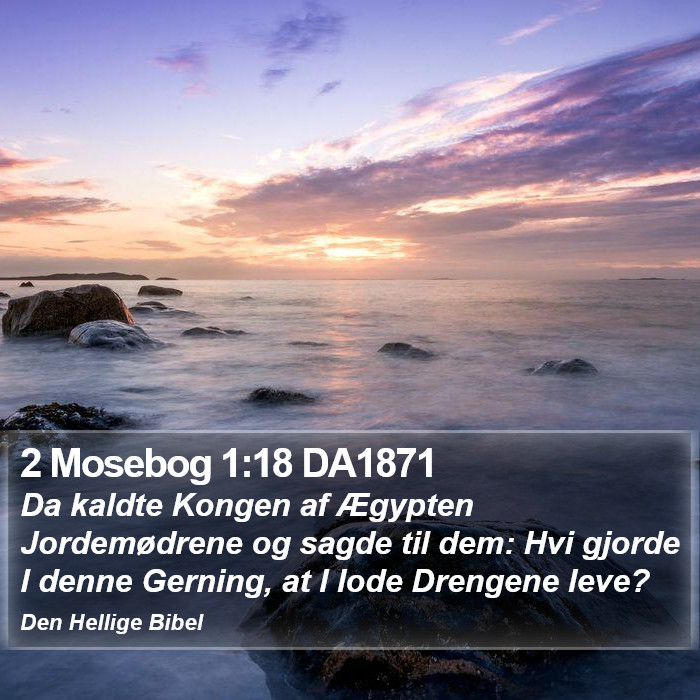 2 Mosebog 1:18 DA1871 Bible Study