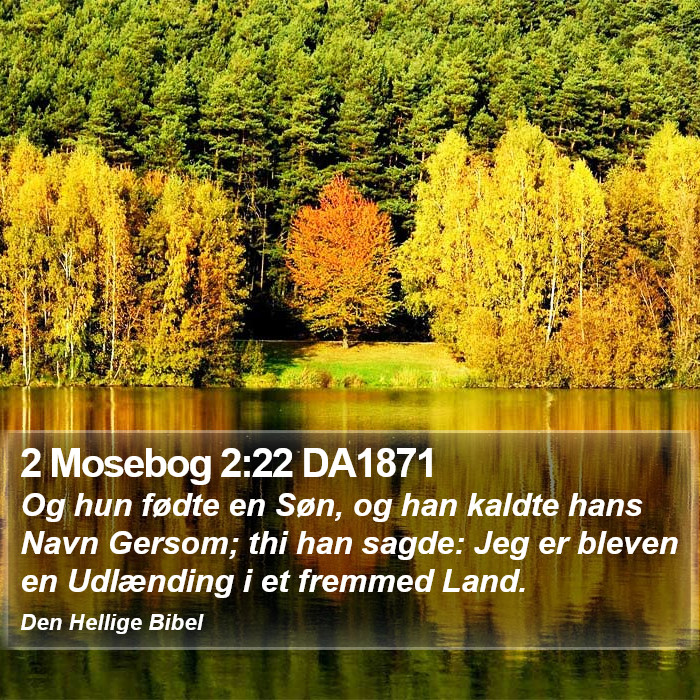 2 Mosebog 2:22 DA1871 Bible Study