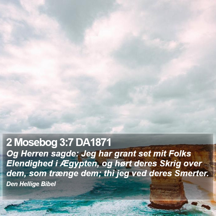 2 Mosebog 3:7 DA1871 Bible Study