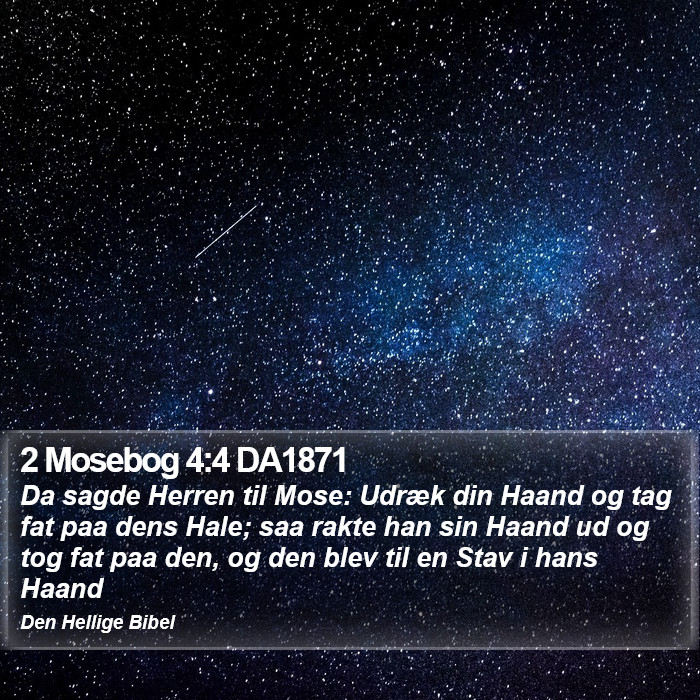 2 Mosebog 4:4 DA1871 Bible Study