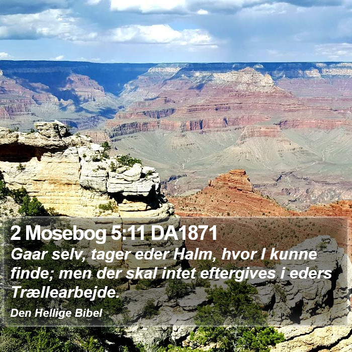 2 Mosebog 5:11 DA1871 Bible Study