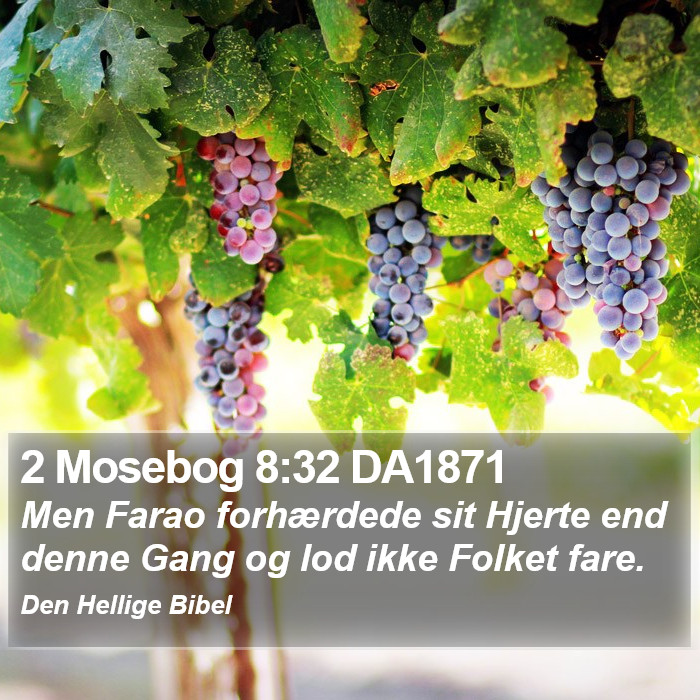 2 Mosebog 8:32 DA1871 Bible Study