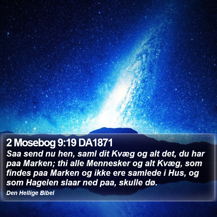 2 Mosebog 9:19 DA1871 Bible Study