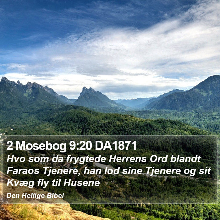 2 Mosebog 9:20 DA1871 Bible Study