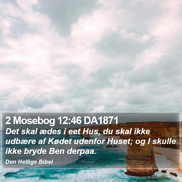 2 Mosebog 12:46 DA1871 Bible Study