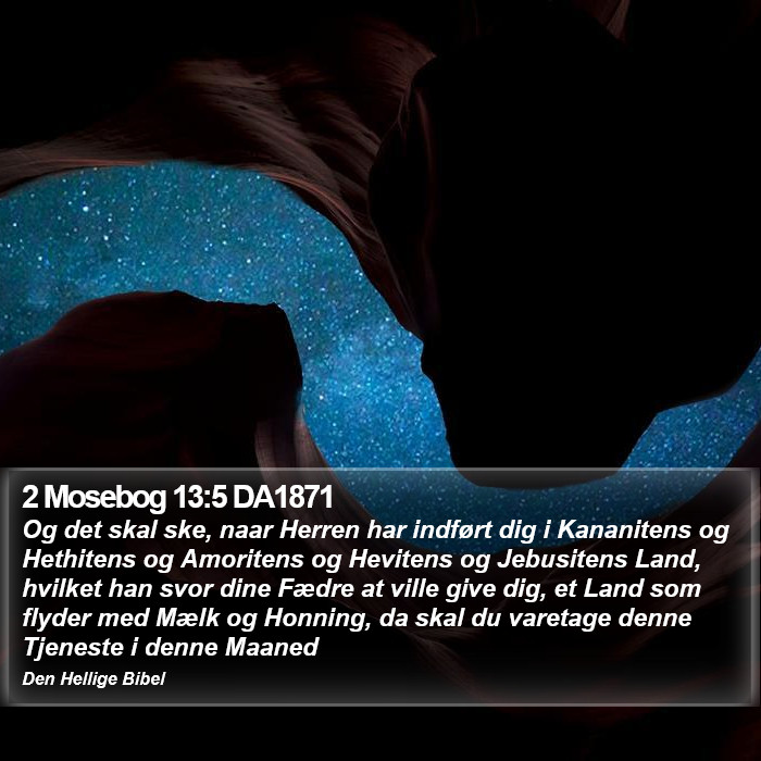 2 Mosebog 13:5 DA1871 Bible Study