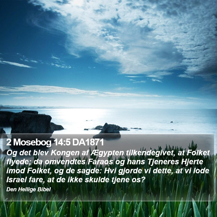 2 Mosebog 14:5 DA1871 Bible Study