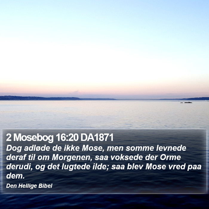 2 Mosebog 16:20 DA1871 Bible Study