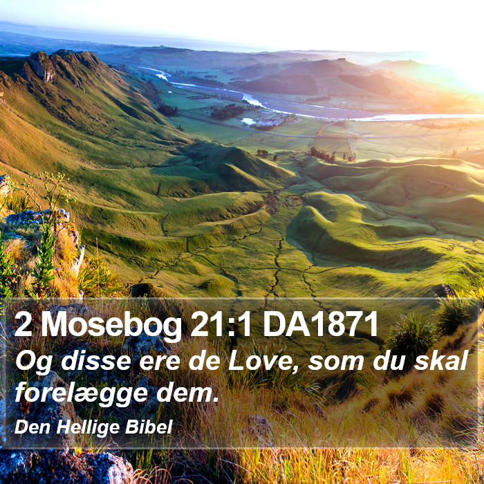 2 Mosebog 21:1 DA1871 Bible Study